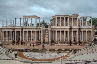 Bühnenhaus des römischen Theaters in Mérida