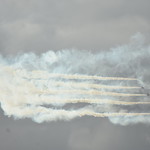 Red Arrows ove Tain Air Weapons Range