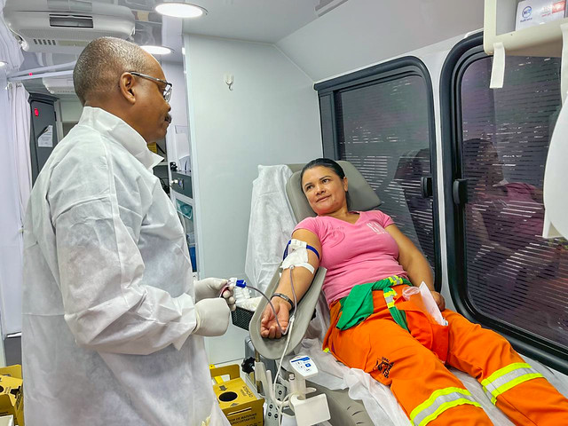 20/02/2024 - Projeto Gari Sangue Bom promove doação de sangue no DF