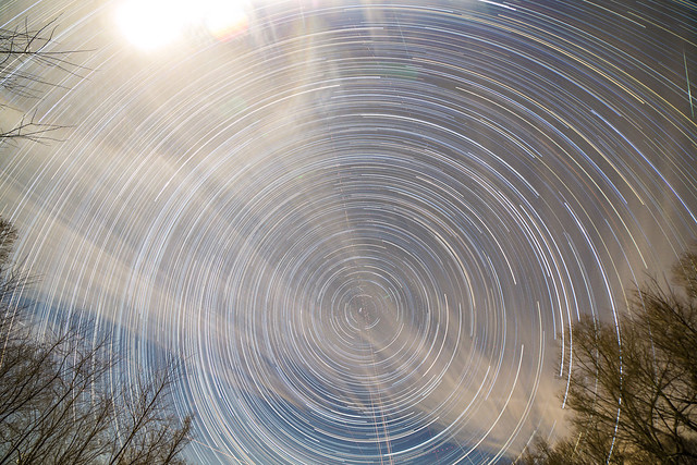 North Star Trails & Clouds - February 2024