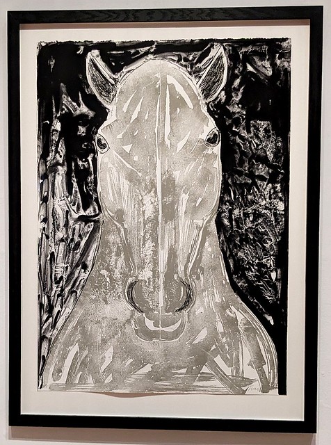 Grey horse head, Elizabeth Frink