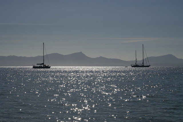 Mallorca - sailboats in sunlight