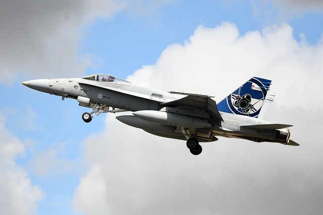 Finnish Air Force McDonnell Douglas F/A-18C - HN-411 - Fighter Squadron 11 - Display Aircraft tail