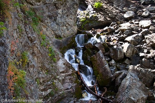 The upper part of Donut Falls, Big Cottonwood Canyon, Uinta-Wasatch-Cache National Forest, Utah