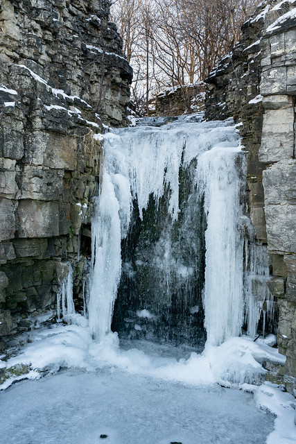 Upper Princess Falls in Winter
