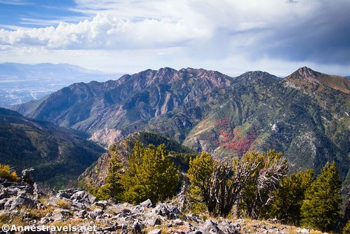 Views toward Salt Lake City from Kessler Peak, Big Cottonwood Canyon, Uinta-Wasatch-Cache National Forest, Utah