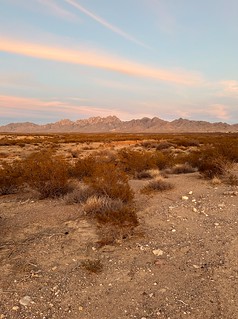 sunset views of the organ mountains