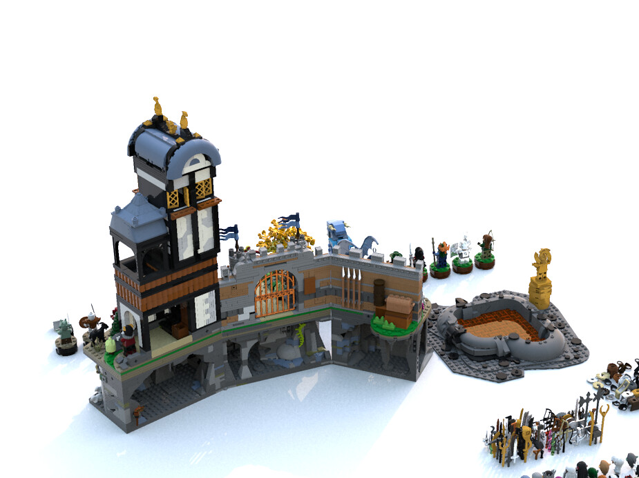 Lego D&D Dice tower/DM screen 6