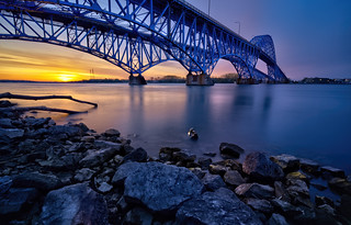South Grand Island Bridge Sunrise