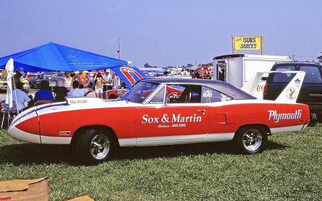 A Sox & Martin liveried Plymouth Superbird