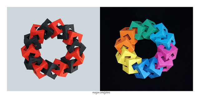 Modular Origami Cube Ring (Bennett Arnstein)