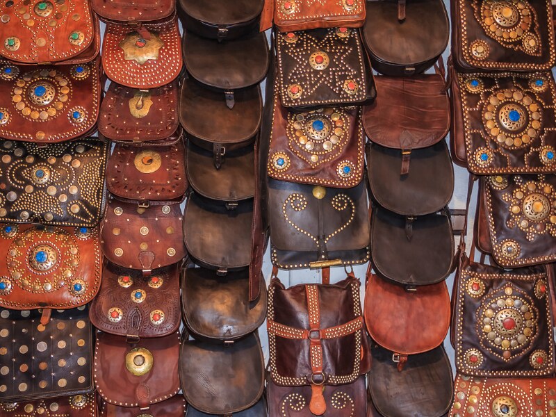 souvenirs from Morocco - Leather