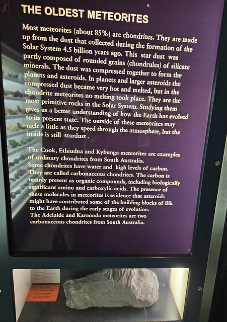 Chondrite meteorite information, South Australia's Museum.