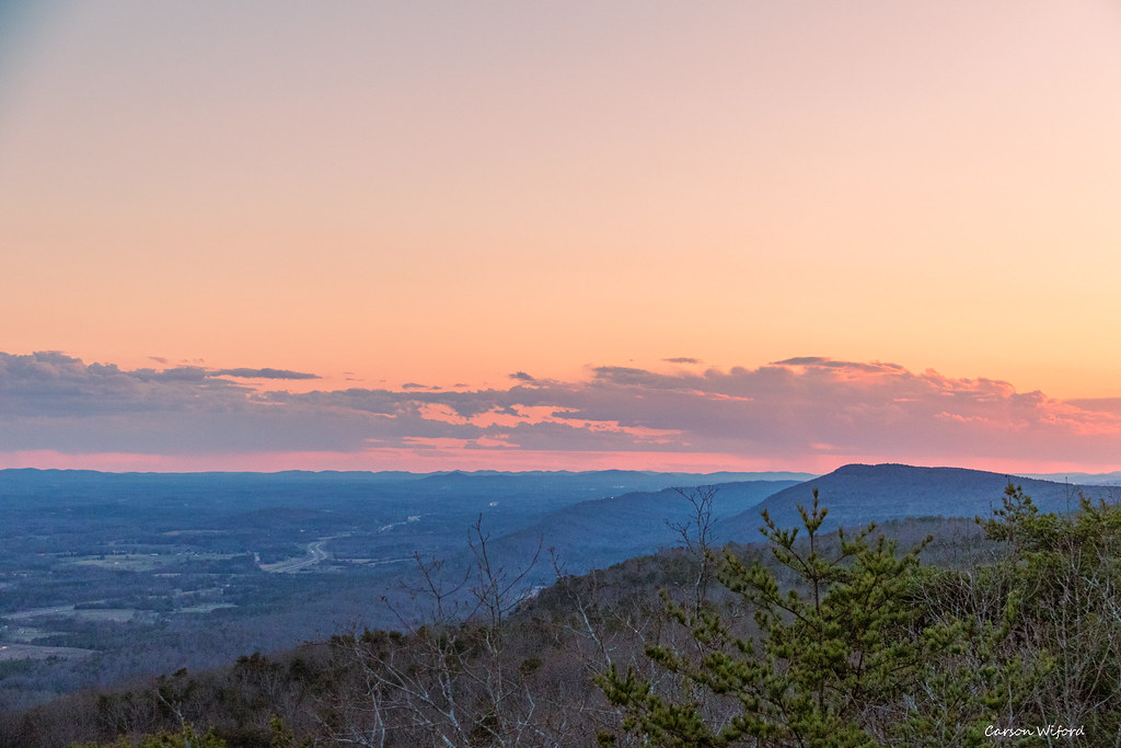 Southern Appalachian sunset