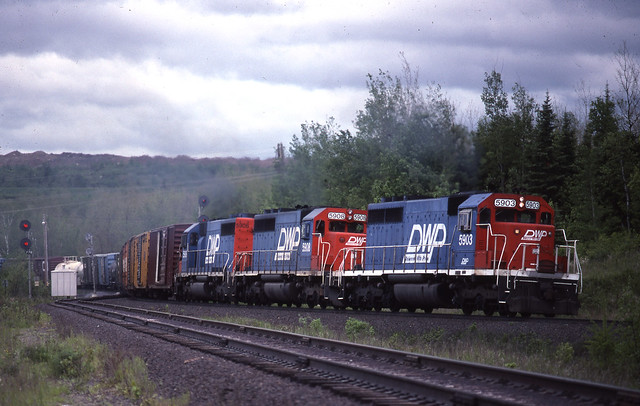 Train 313 at Minorca Jct., Minnesota - June 9, 1990