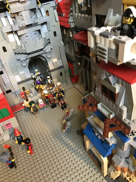 LEGO Classic Castle: a new refugee faction appears in the capital through the underground tunnels they bring stories of about the loss of old allies ( AFOL moc hobby medieval minifigures of oriental kind ) photography FOL brick
