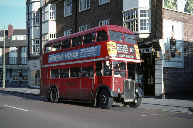 London Transport . RT4772 OLD559 . Brent Street , Hendon , North-West London . September-1970