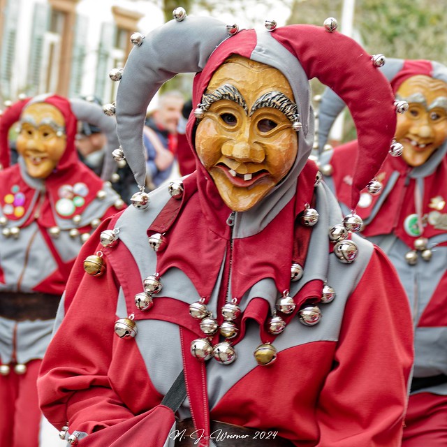 Wooden masks of Alemannic carnival 16