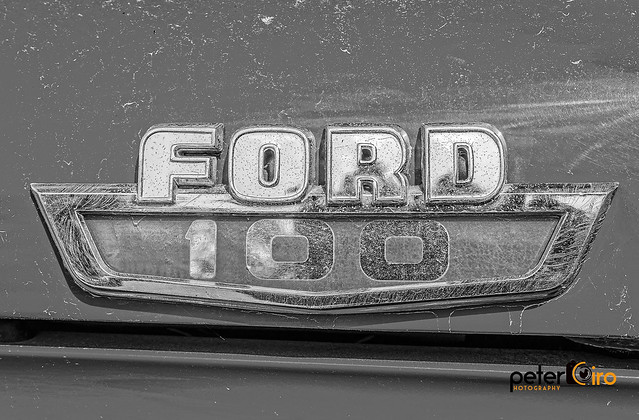 Ford F-100 Emblem at Old Car City - White, GA