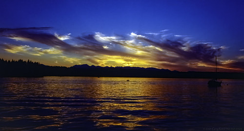 Sunset on Liberty Bay 1990 by Greg Reed 54, Nikkormat FTn w/Vivitar 28mm f 2.8 Prime
Liberty Bay
Liberty Bay is a narrow inlet extending abou
