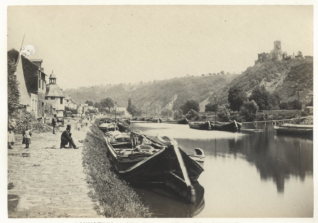 Francis Frith - Lahnstein, with the Castle of Lahneck, 1864