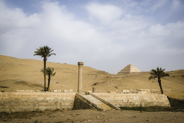 Entrada a la Necrópolis de Saqqara.