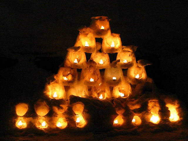 Stack of Ice Candles