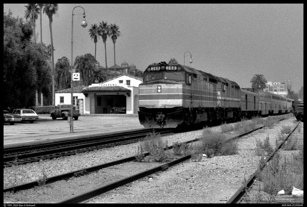 Amtrak in Pasadena - September 1983
