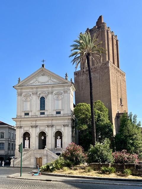 Roma Italy, Santa Caterina a Magnanapoli with Torre delle Milizie