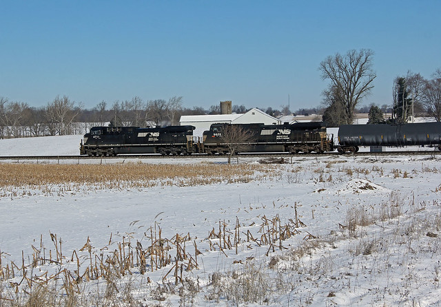 A Train and a Barn