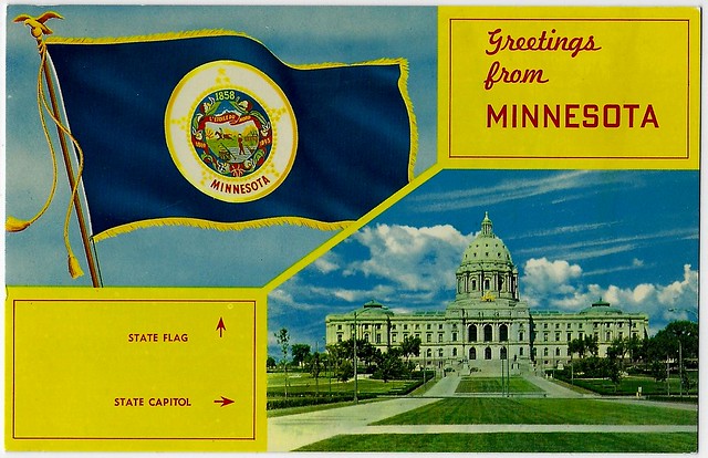 Greetings From Minnesota. Postcard.
