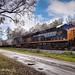 CSX 1836 passes by Crawford on the way to Waycross on M442-23.