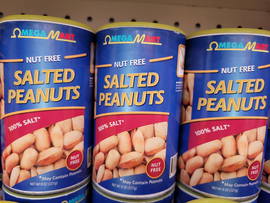 Nut-free salted peanuts