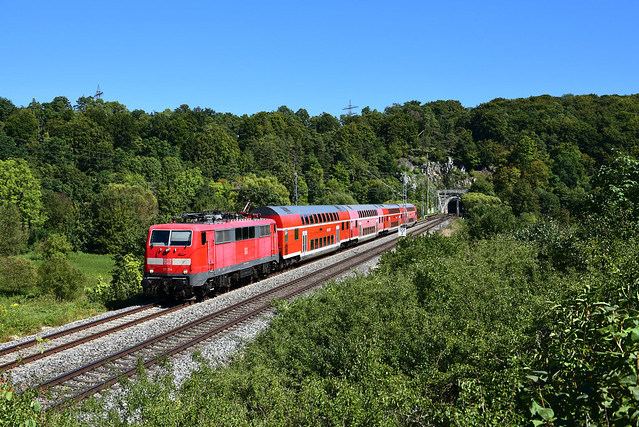 111 114-5 I DB Regio I RB 16 (59154) I Eßlinger Tunnel (17590)