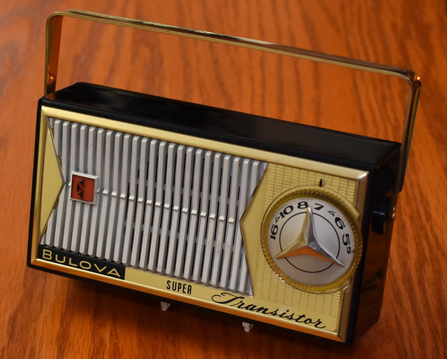 Vintage Bulova Adventurer II Transistor Radio, 730 Series, AM Band, 7 Transistors, Made In USA, Circa 1959 - 1960
