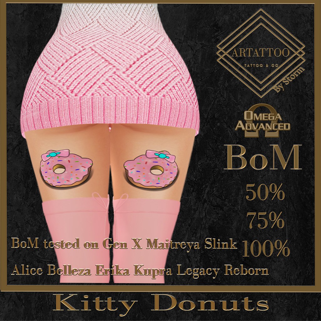 ArTattoo Kitty Donuts   PROMO PRICE 49L$