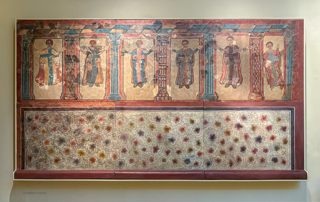 Romano-British fresco depicting praying figures, Lullingstone Roman Villa