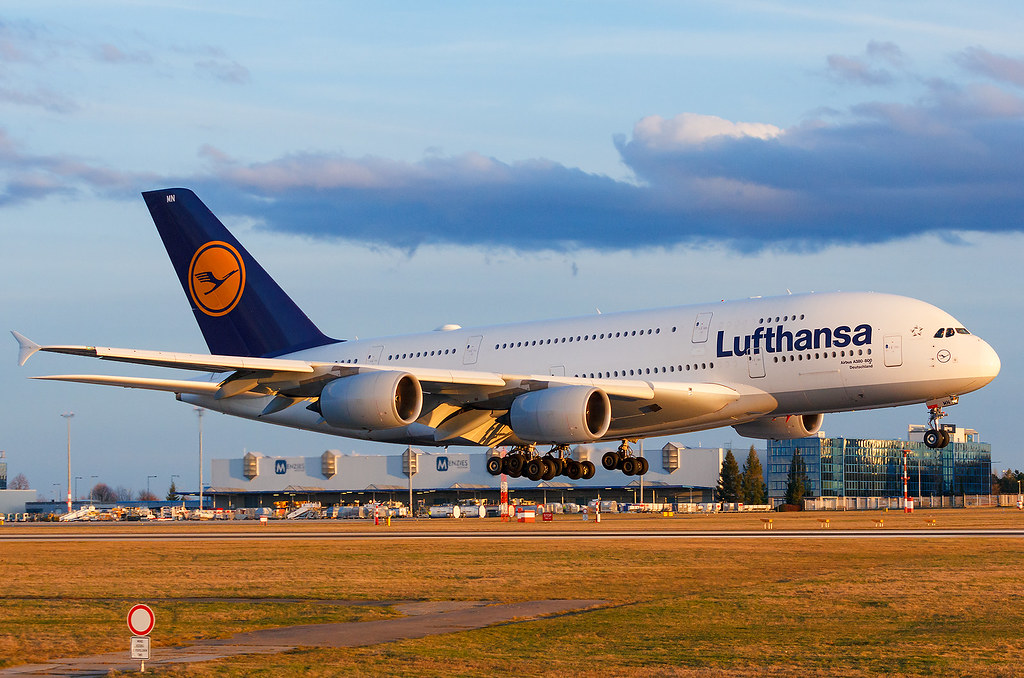 Airbus A380 společnosti Lufthansa bude sedat na dráhu 24
