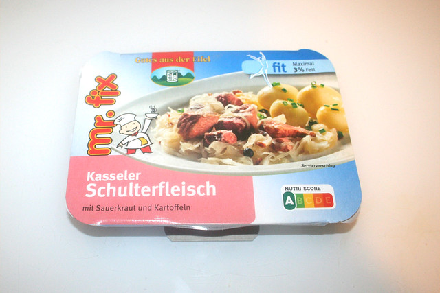 01 - Eifeler Fit-Line Smoked pork with sauerkraut & potatoes - Package front / Kasseler Schulterfleisch mit Sauerkraut & Kartoffeln - Packung vorne