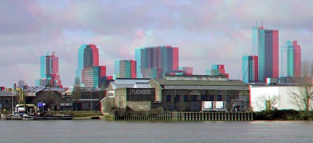 Fijenoord vanaf de Esch Rotterdam 3D