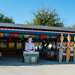 Stockton Cambodian Buddhist Temple / introduction (# 2578) At the Stockton Cambodian Buddhist Temple (Wat Dhammararam) which has a very large collection of colorful statues about the life of Buddha.   The temple is quite a bit southeast of downtown Stockton in a very open area of fields.   The grounds are open for the general public to visit, but it is very much a temple for Cambodian Buddhists, so commentary in English for visitors is limited.  Links for visiting the temple and a guide are below.  

This is near the entrance and I found no explanation for these statues.

The temple was featured in a &lt;u&gt;&lt;a href=&quot;https://blogs.chapman.edu/huell-howser-archives/2007/09/29/stockton-road-trip-with-huell-howser-142/&quot; rel=&quot;noreferrer nofollow&quot;&gt;Huell Howser video&lt;/a&gt;&lt;/u&gt; (from 52:00 to end) which tours the temple and has interviews with the locals who created it.

Visiting: &lt;a href=&quot;https://www.visitstockton.org/blog/largest-display-of-its-kind-in-california-stockton-cambodian-buddhist-temple/&quot; rel=&quot;noreferrer nofollow&quot;&gt;www.visitstockton.org/blog/largest-display-of-its-kind-in...&lt;/a&gt;
Guide: &lt;a href=&quot;https://s3.us-west-1.amazonaws.com/stockton-2019/images/Files/stockton_cambodian_buddhist_temple_guide.pdf&quot; rel=&quot;noreferrer nofollow&quot;&gt;s3.us-west-1.amazonaws.com/stockton-2019/images/Files/sto...&lt;/a&gt; 

*****

I took many pictures, they  will be linked by the &lt;i&gt;Cambodian Buddhist Temple&lt;/i&gt; tag.