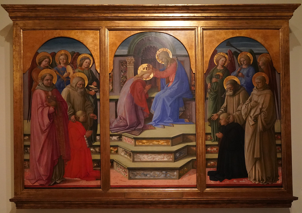 The Marsuppini Coronation by Filippo Lippi, Pinacoteca Vaticana (Vatican City)
