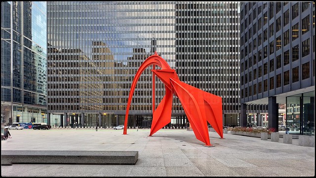 Calder’s Pink Flamingo & Mies Van der Rohe’s exemplary embodiment of Modern Architecture