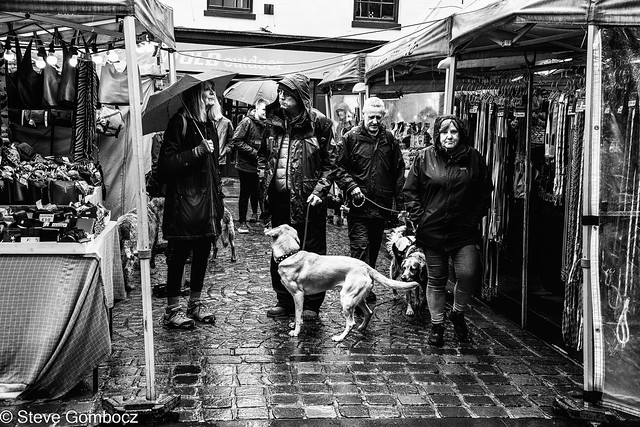 Market on a wet day in Keswick.