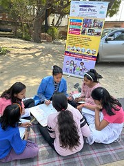 Blue Penu2019s Volunteer Krishna taught Data Handling (Mathematics) to 5th grade students at Morna village slums, today 25th Feb,24