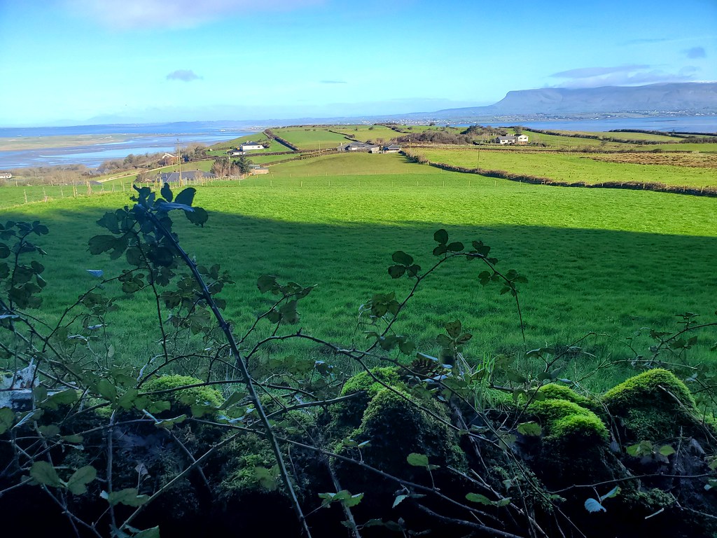 View of Benbulbin across Sligo Bay