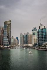 Picturesque Dubai Marina Luxury Skyscrapers Leisure Boats