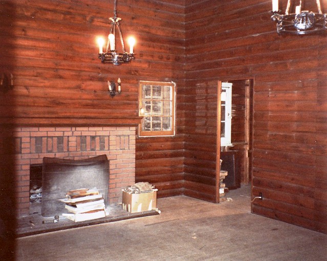 Living Room in 1092 Lakeshore Rd., Burlington in 1988 before Demolition