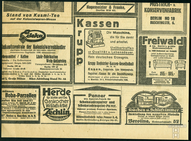 ArchivTappen41(5P)172 Zeitungsfragment, Vossische Zeitung, Berlin, 1920er