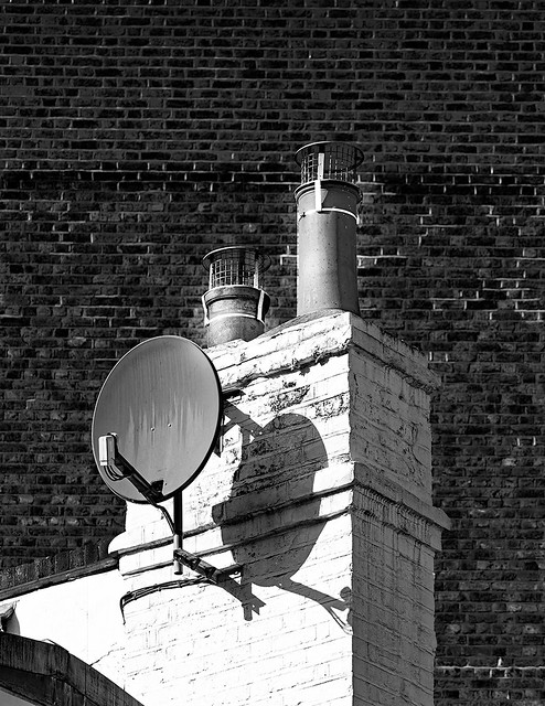 A bright day for a chimney, Earls Court Area, London, October 2023, OM16485